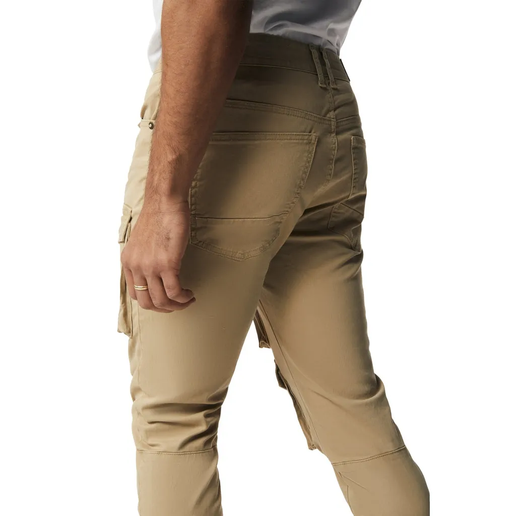 10 Pocket Slim Twill Pants - Khaki