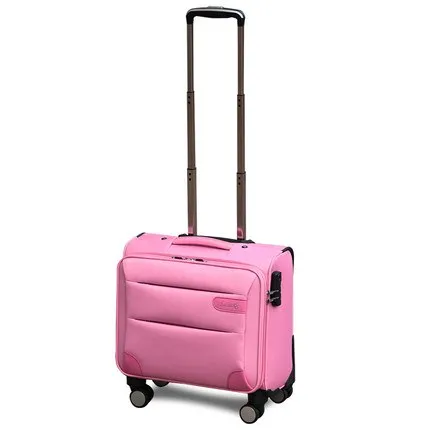 14Inches Mini Boarding Universal Wheels Trolley Luggage Commercial Oxford Fabric Luggage Female