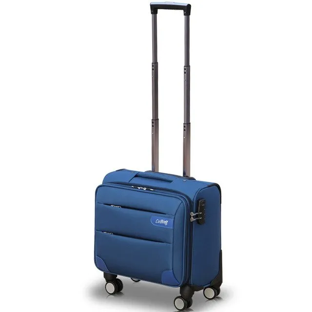 14Inches Mini Boarding Universal Wheels Trolley Luggage Commercial Oxford Fabric Luggage Female