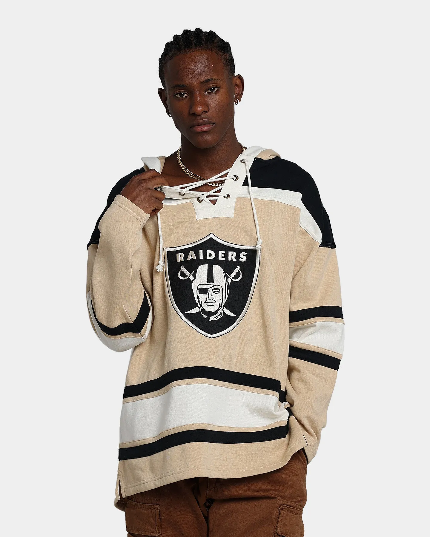 47 Brand Las Vegas Raiders Superior Lacer Hoodie Khaki