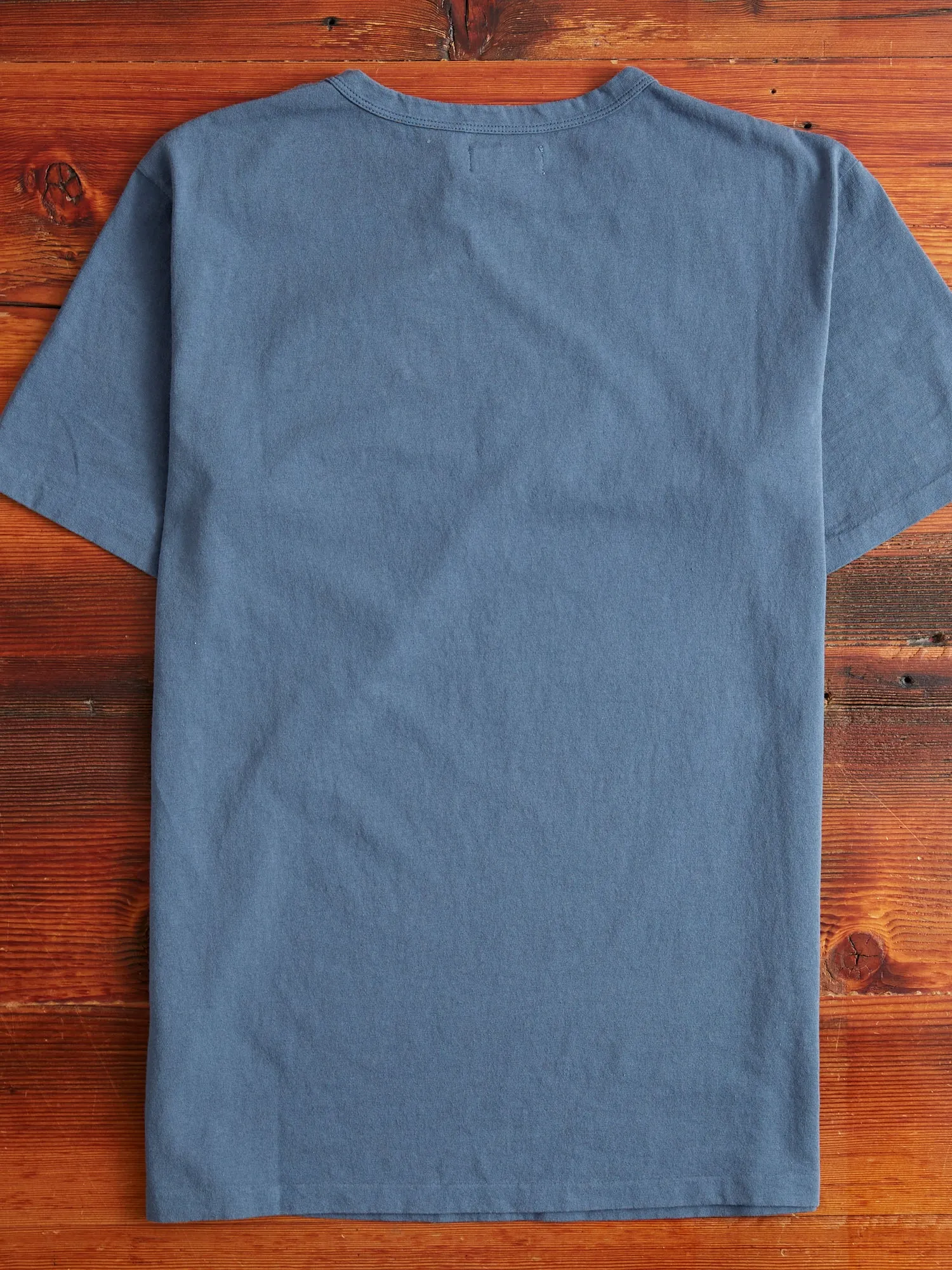 9oz Pocket T-Shirt in Faded Blue