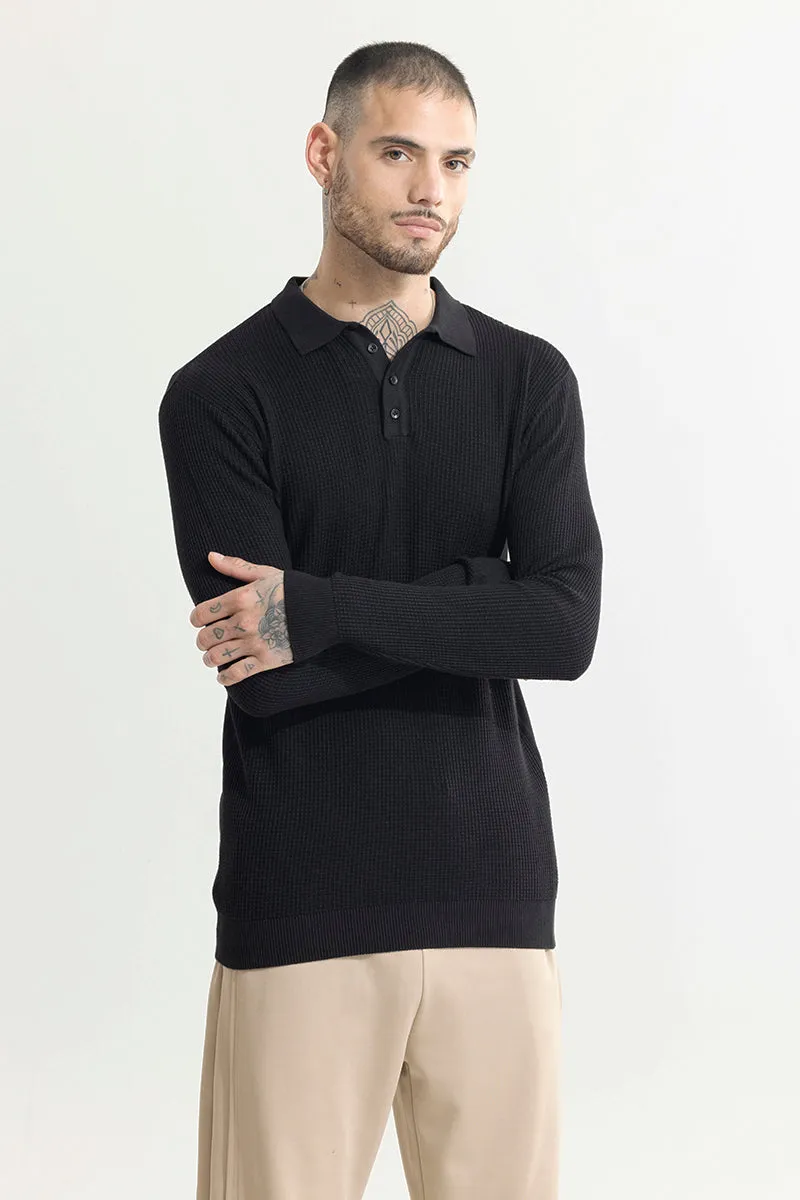 Adorn Black Polo T-Shirt