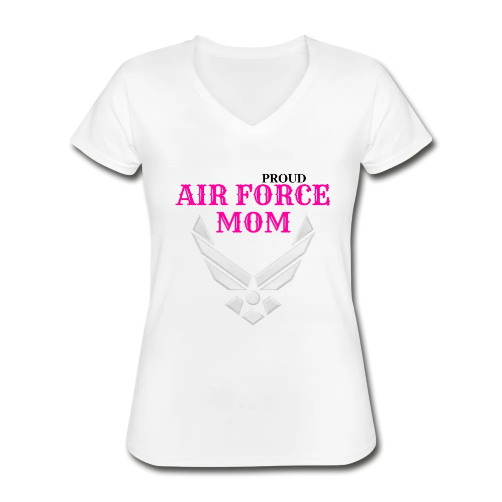 Air Force Mom V-Neck Tee