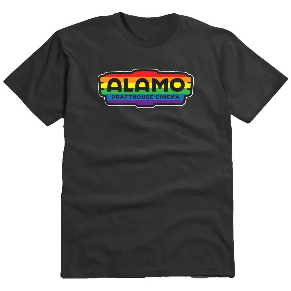 Alamo Drafthouse Pride Edition Logo Charcoal T-shirt