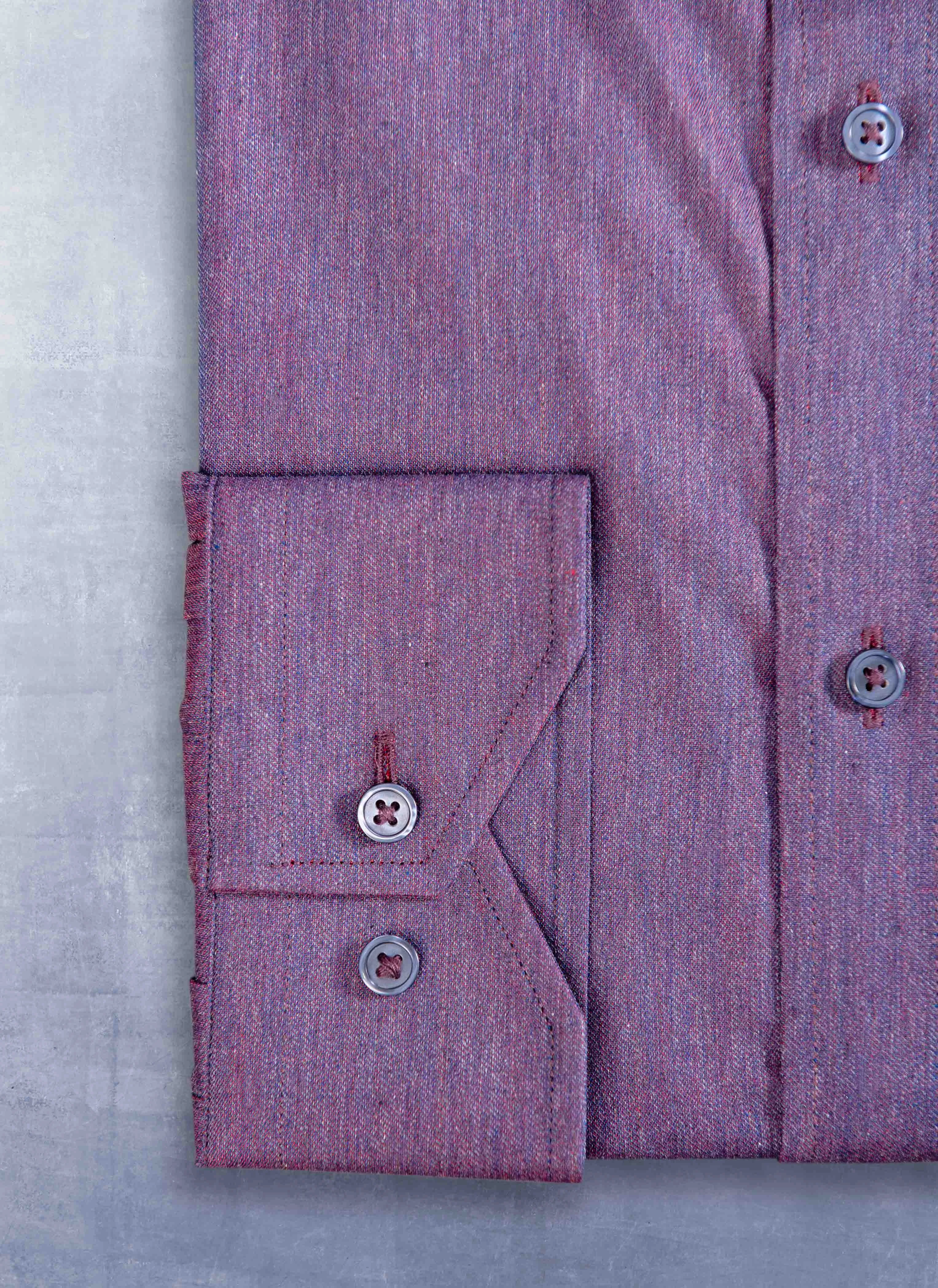 Alexander Sport Shirt in Solid Heather Purple