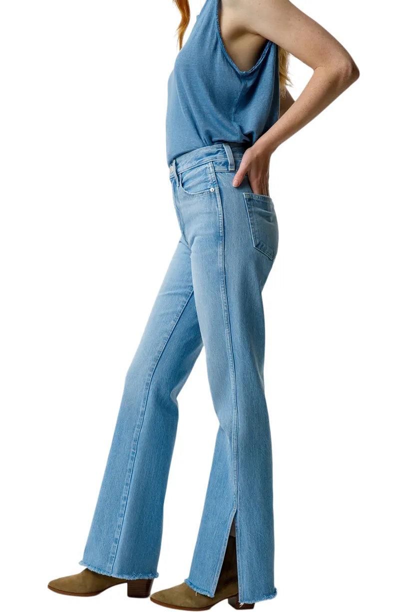 AMO Denim Liz Split Flare in Infatuation