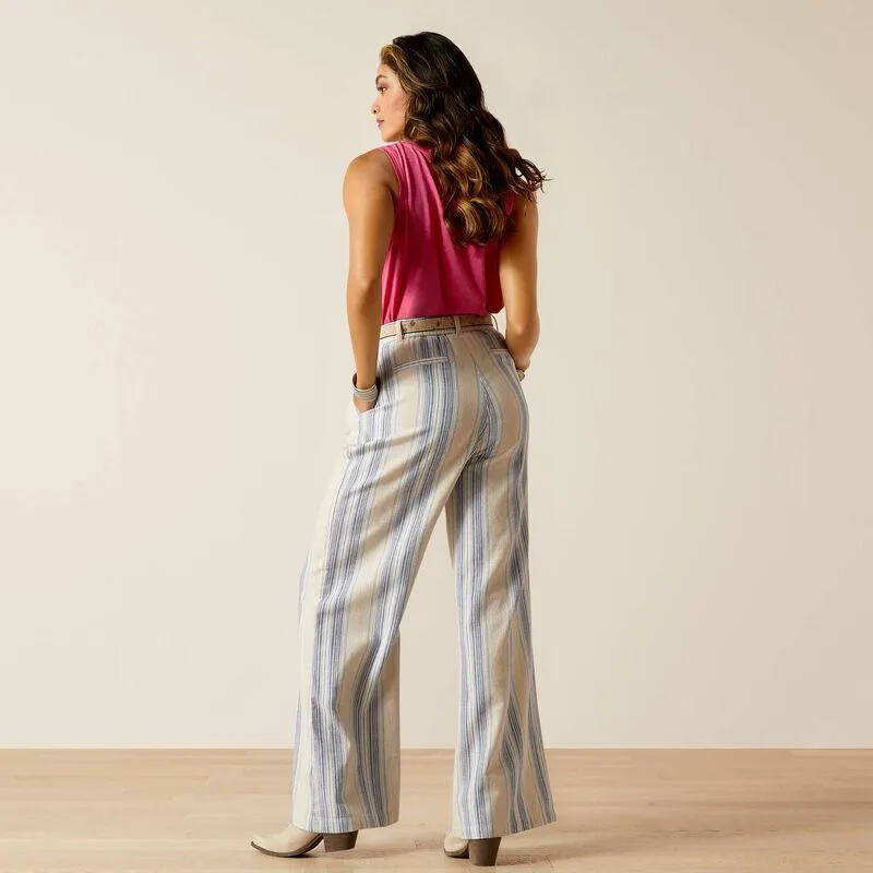 Ariat Women's Butler Sky Stripe Linen Trousers 10051465