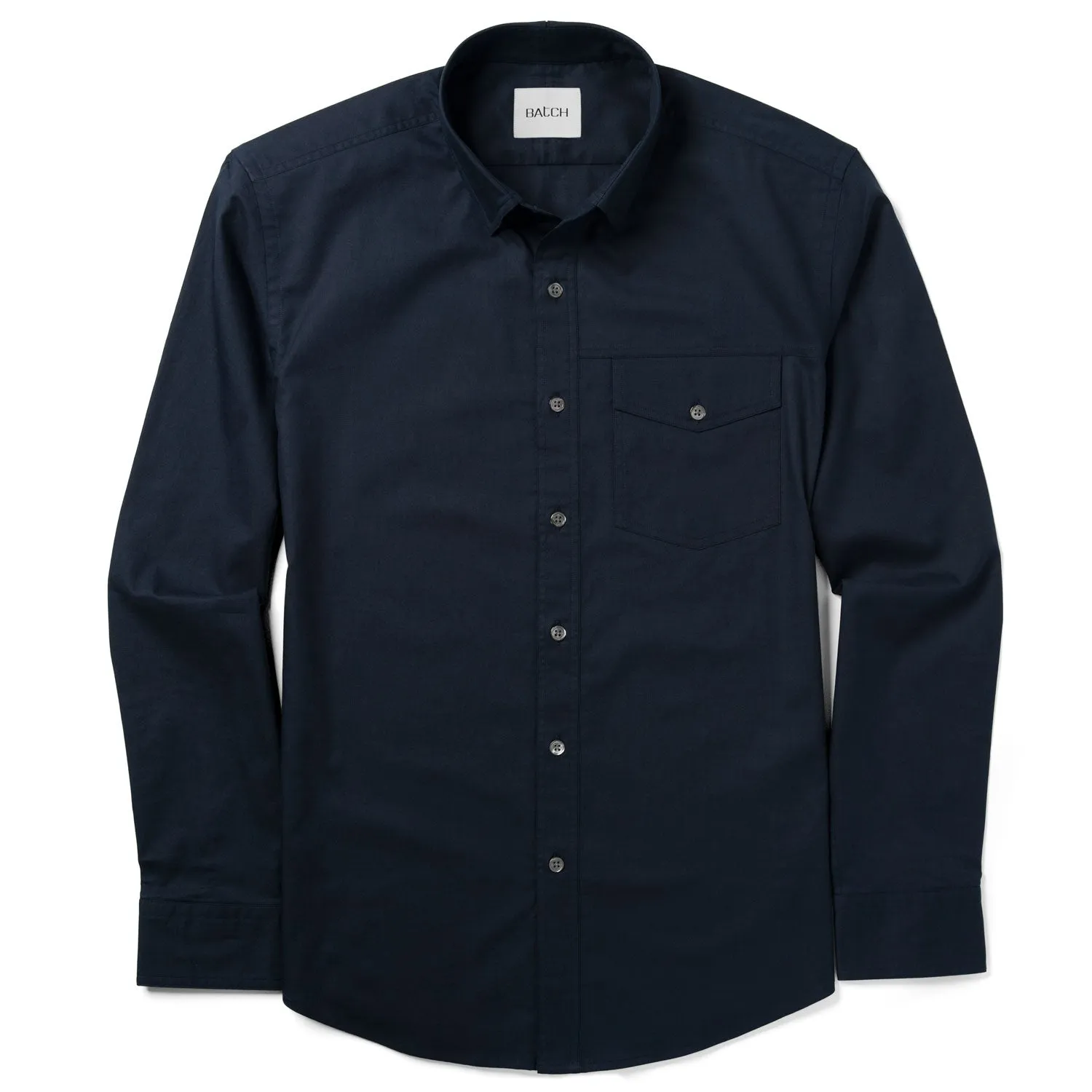 Author Casual Shirt – Dark Navy Cotton Twill (V1)