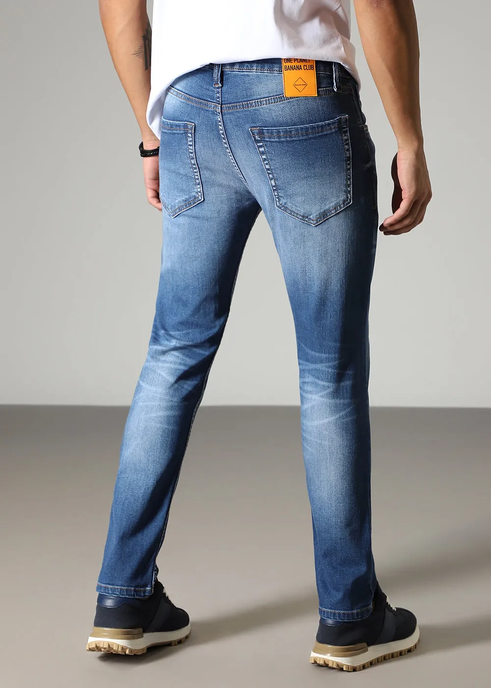 Azure Blue Slim fit Jeans