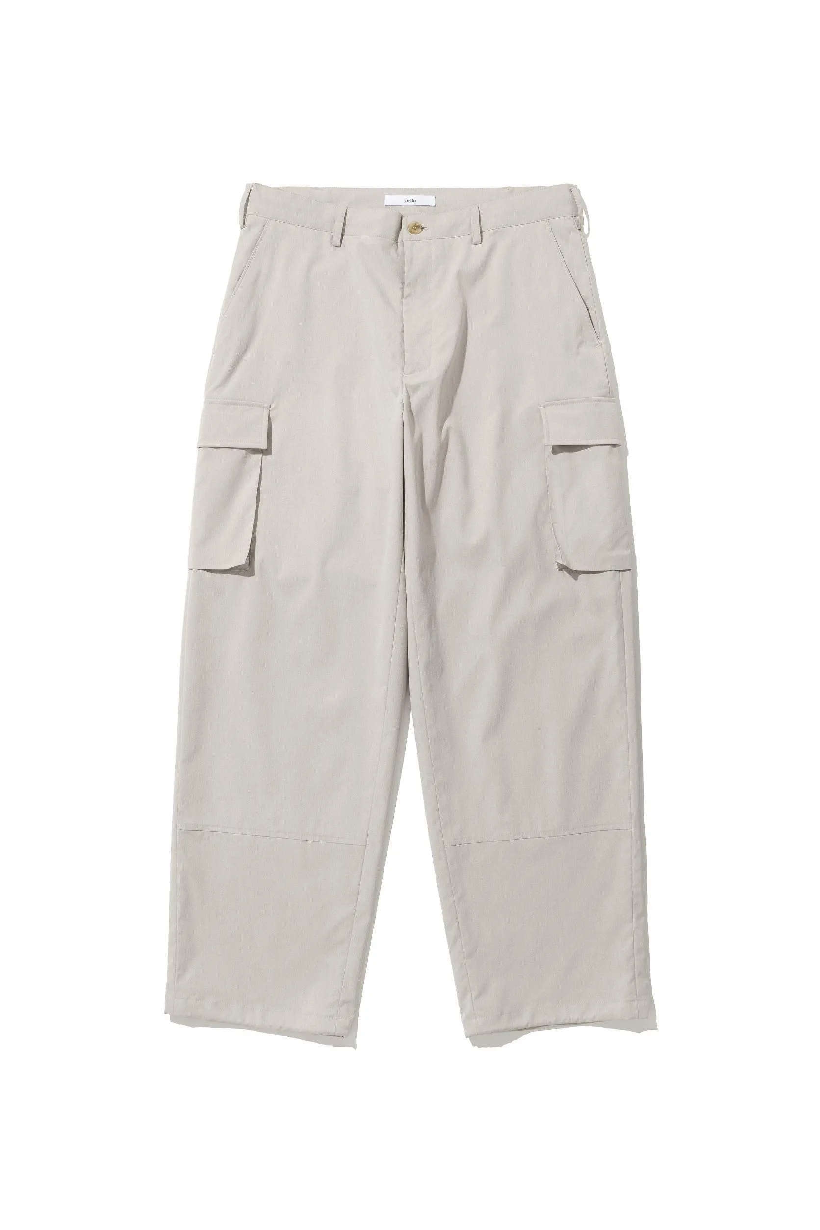 Beige Two Pocket Cargo Pants