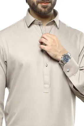 Beige Wash & Wear Shalwar Kameez