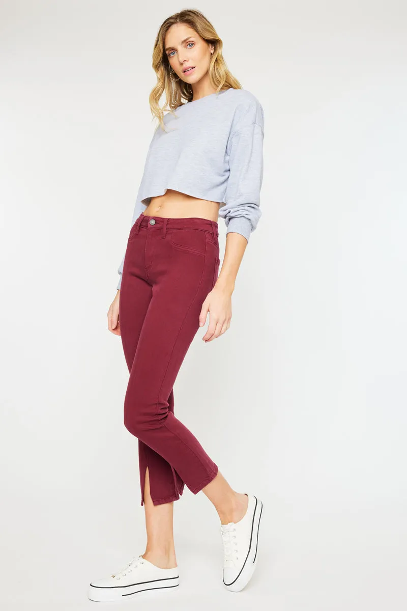 Belinda Mid Rise Skinny Straight Leg Jeans