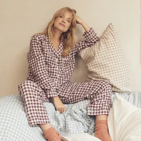 Berry Gingham Pyjama Trousers