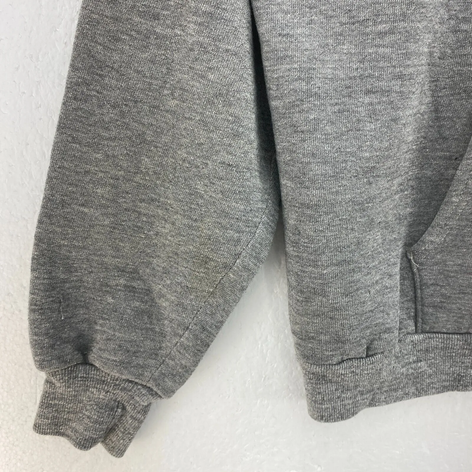 Bethel Alaska Spell Out Vintage Gray Hoodie Size L