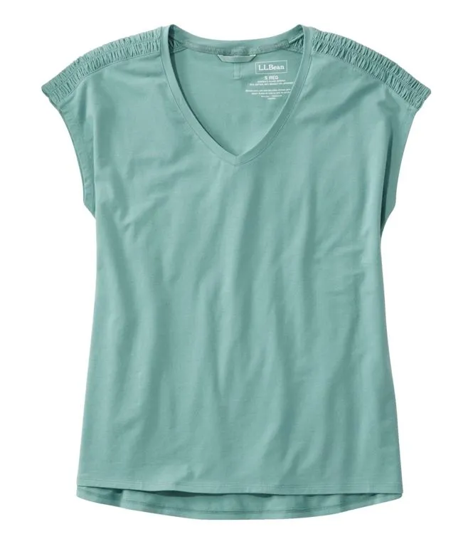 Beyond Soft Short Sleeve Vneck Tee Women's Regular