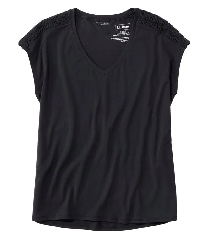 Beyond Soft Short Sleeve Vneck Tee Women's Regular