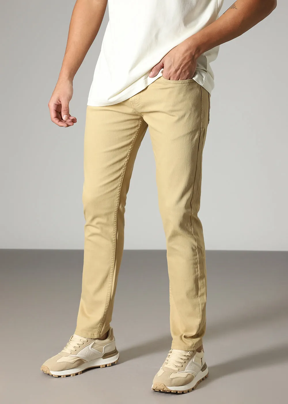 Bisque Slim fit Jeans