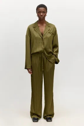 Bjelle Trousers Olive/Black Stripe