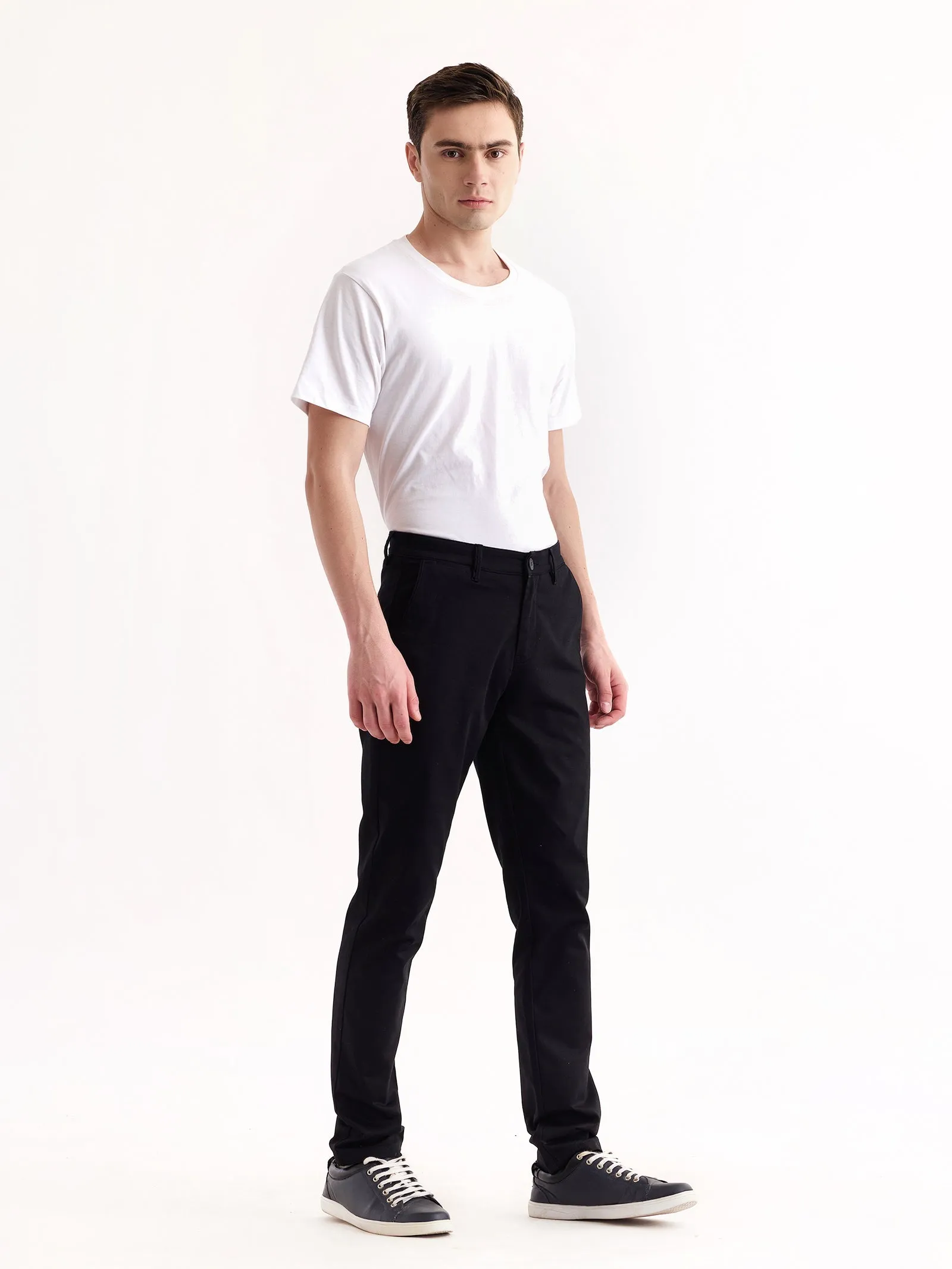 Black Stretch Slim Fit Trouser