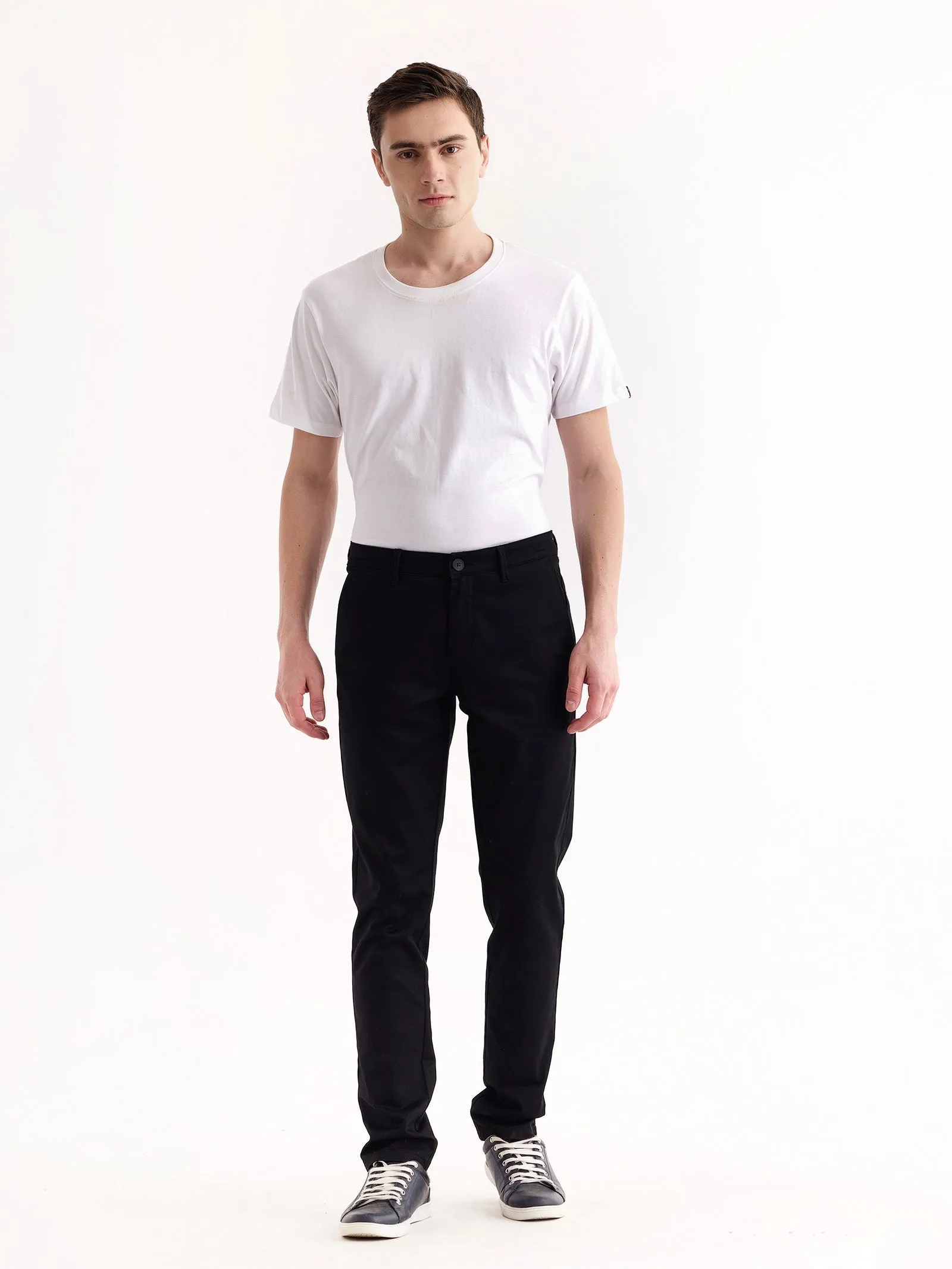 Black Stretch Slim Fit Trouser