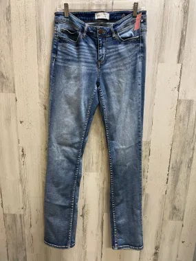 Blue Denim Jeans Straight Bke, Size 4