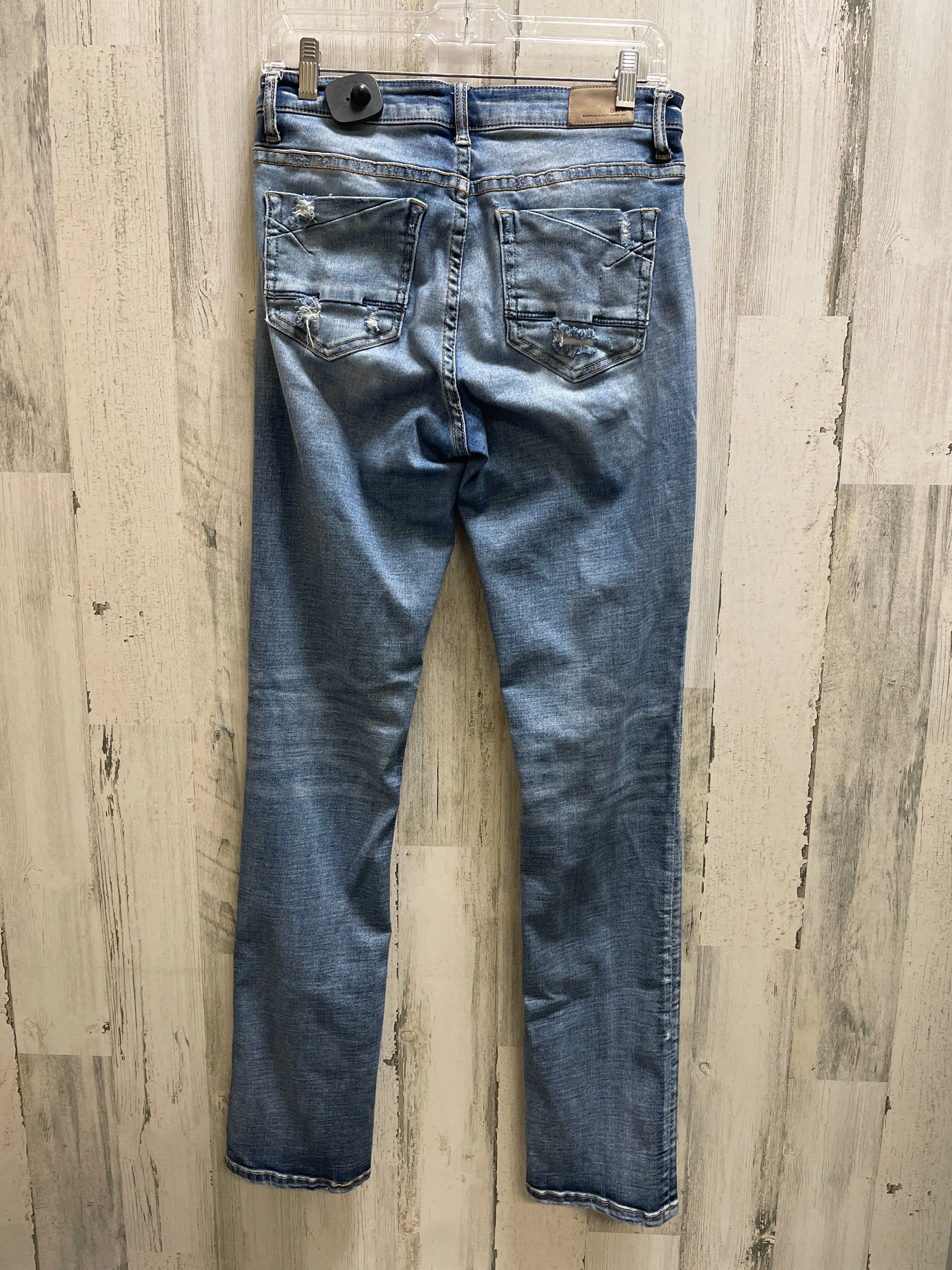 Blue Denim Jeans Straight Bke, Size 4