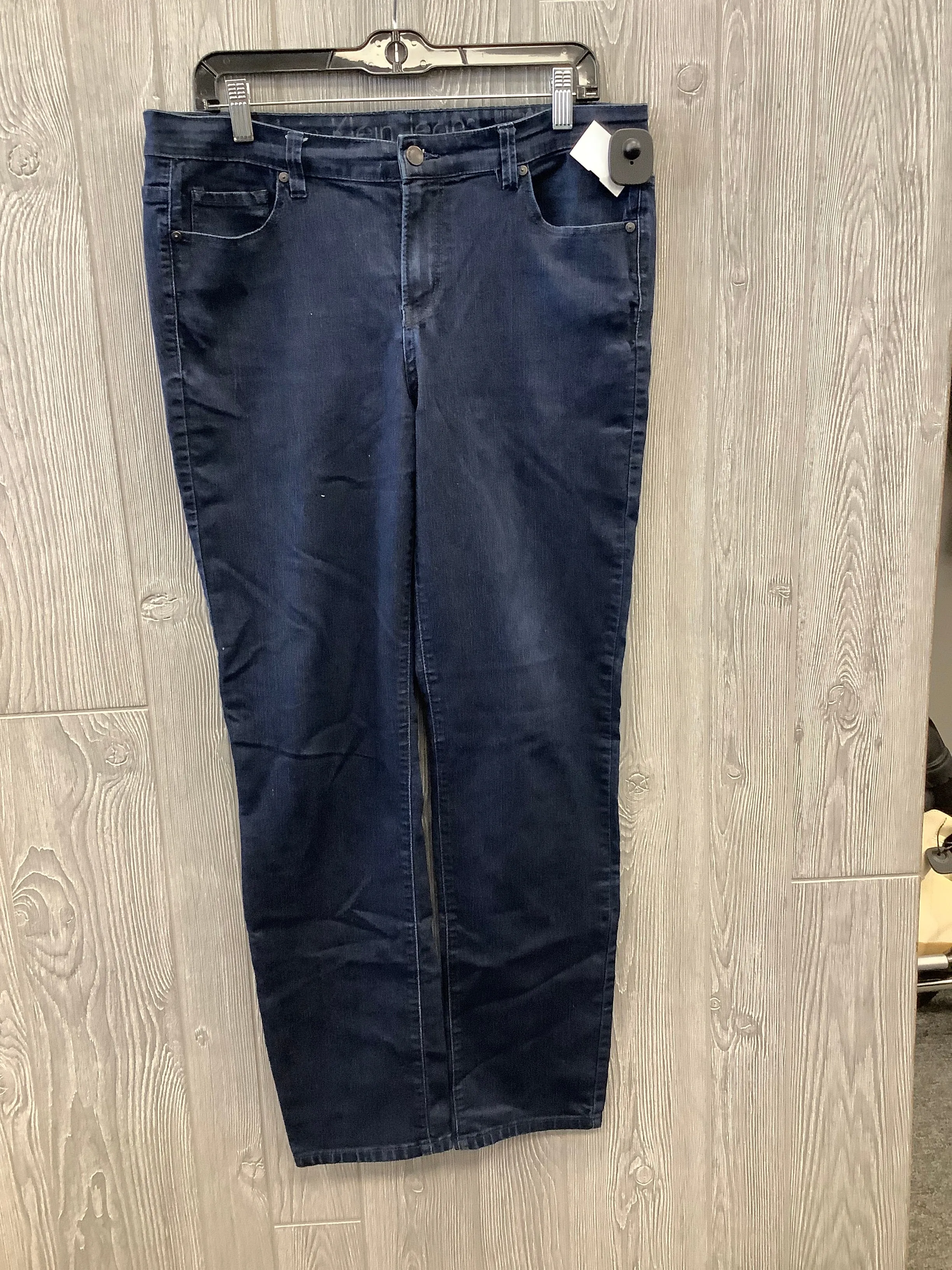 Blue Denim Jeans Straight Calvin Klein, Size 14