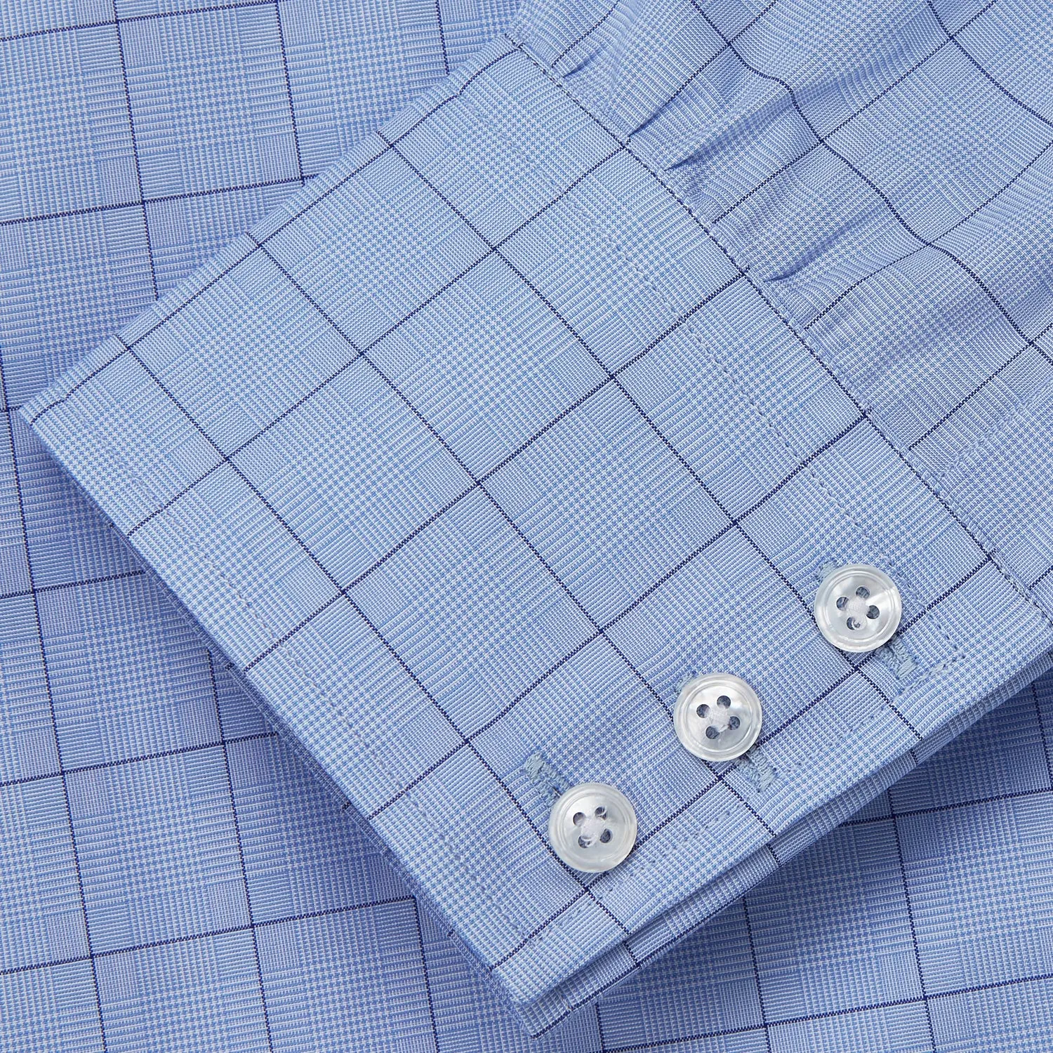 Blue Prince of Wales Check Mayfair Shirt