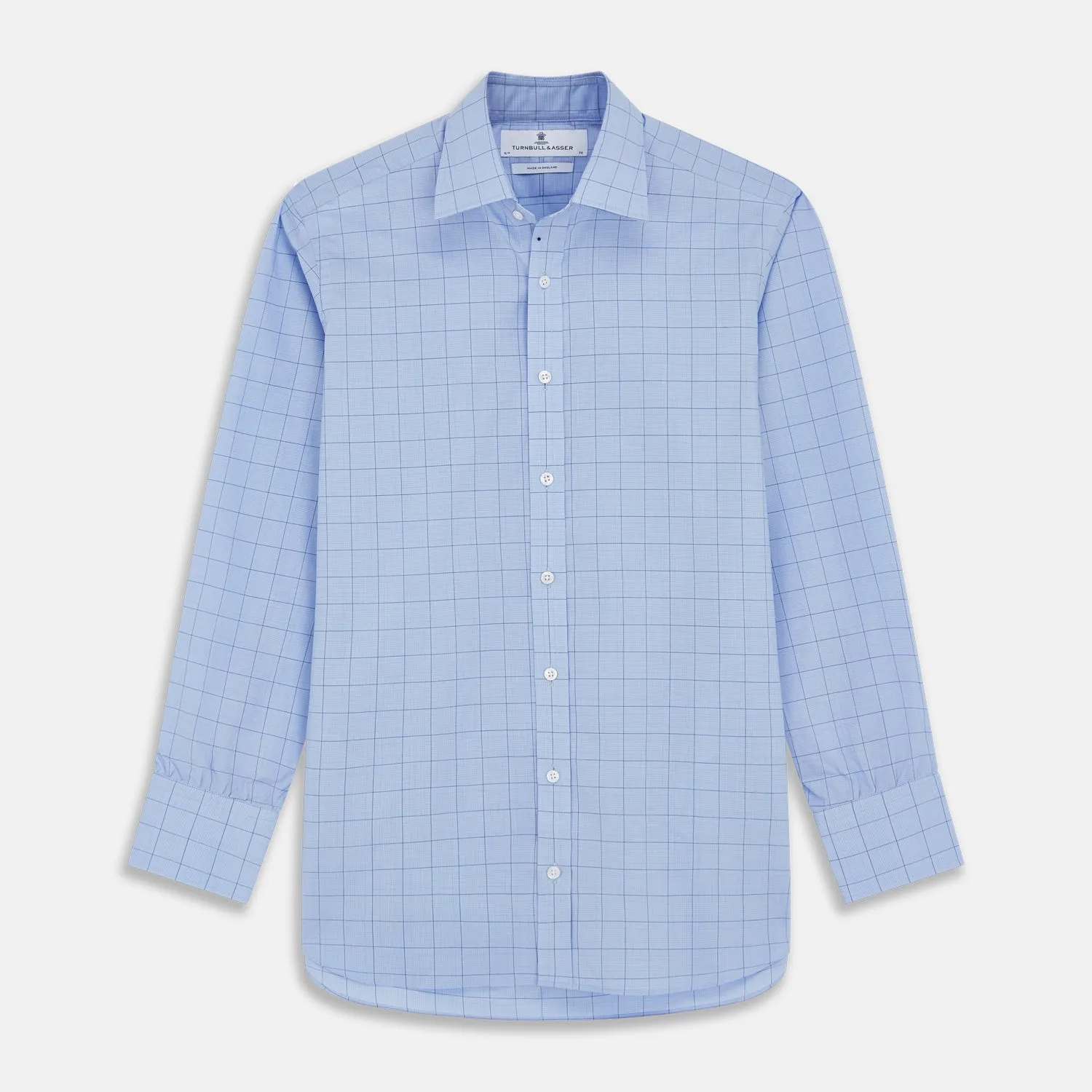 Blue Prince of Wales Check Mayfair Shirt