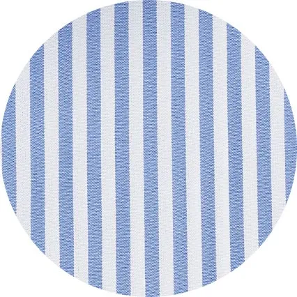 Blue Slim Fit Striped Formal Shirt - Single Cuff