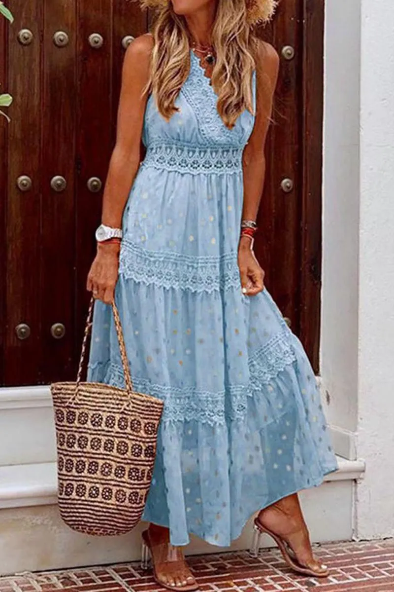 Bohemian Beach Graceful Maxi Dress