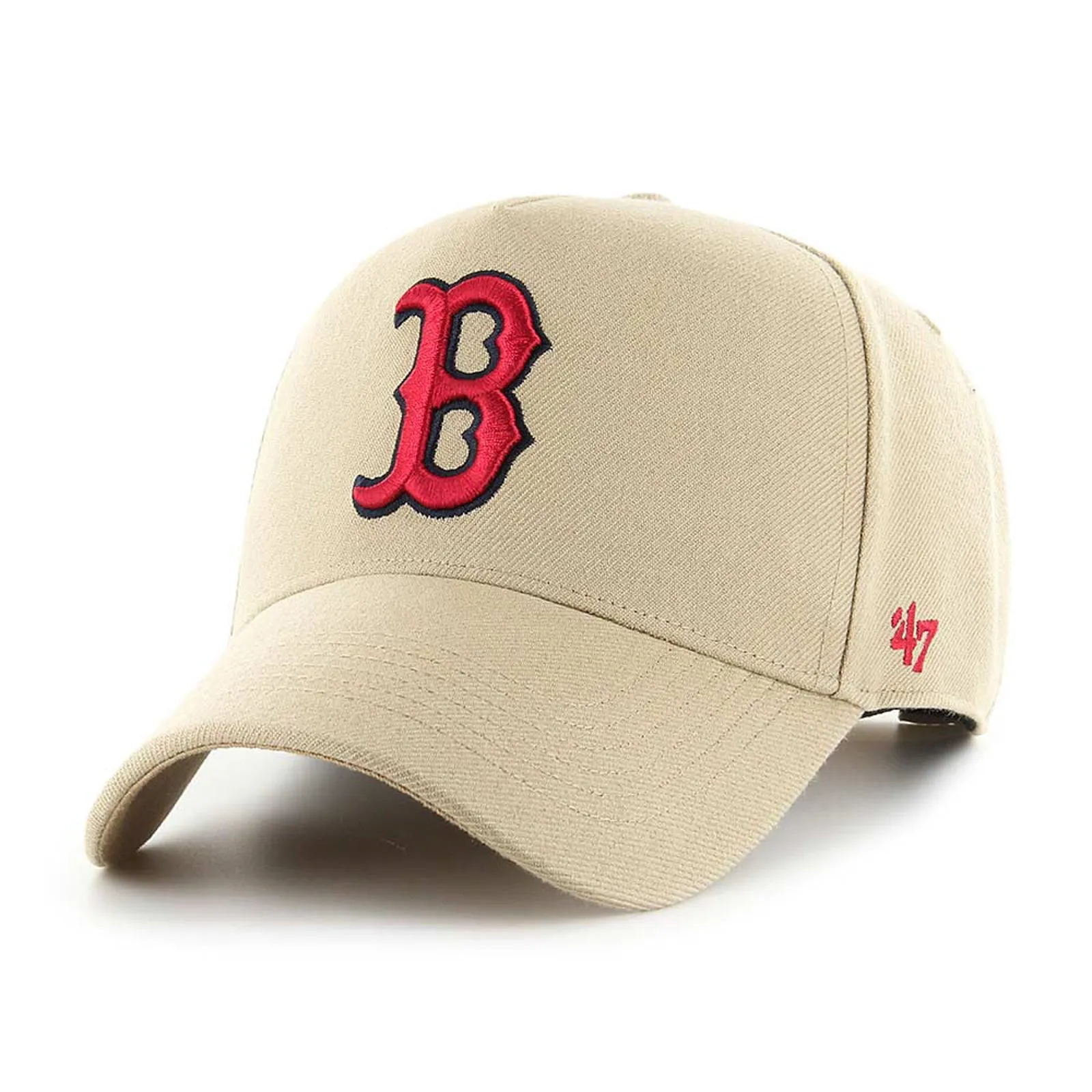 Boston Red Sox Khaki '47 MVP DT Replica Snapback Cap by 47