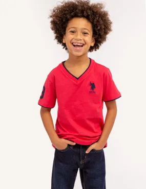 BOYS BASIC V-NECK T-SHIRT