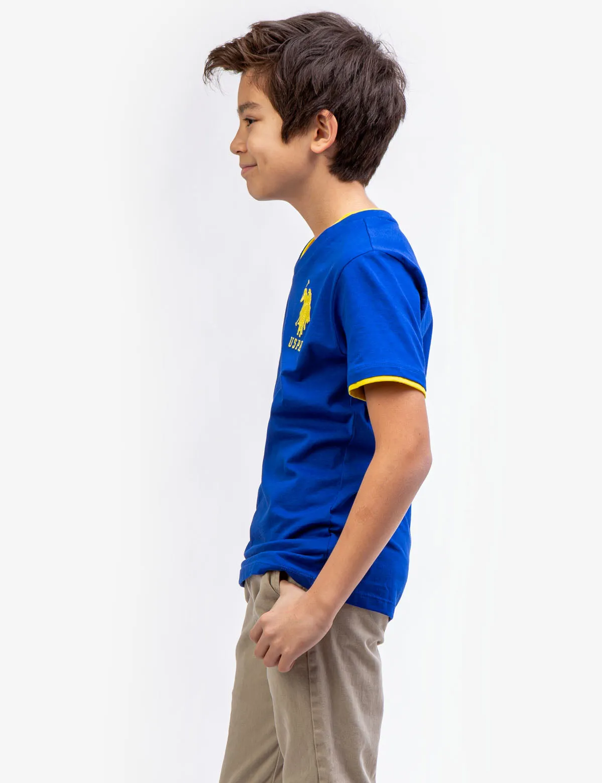 BOYS BASIC V-NECK T-SHIRT