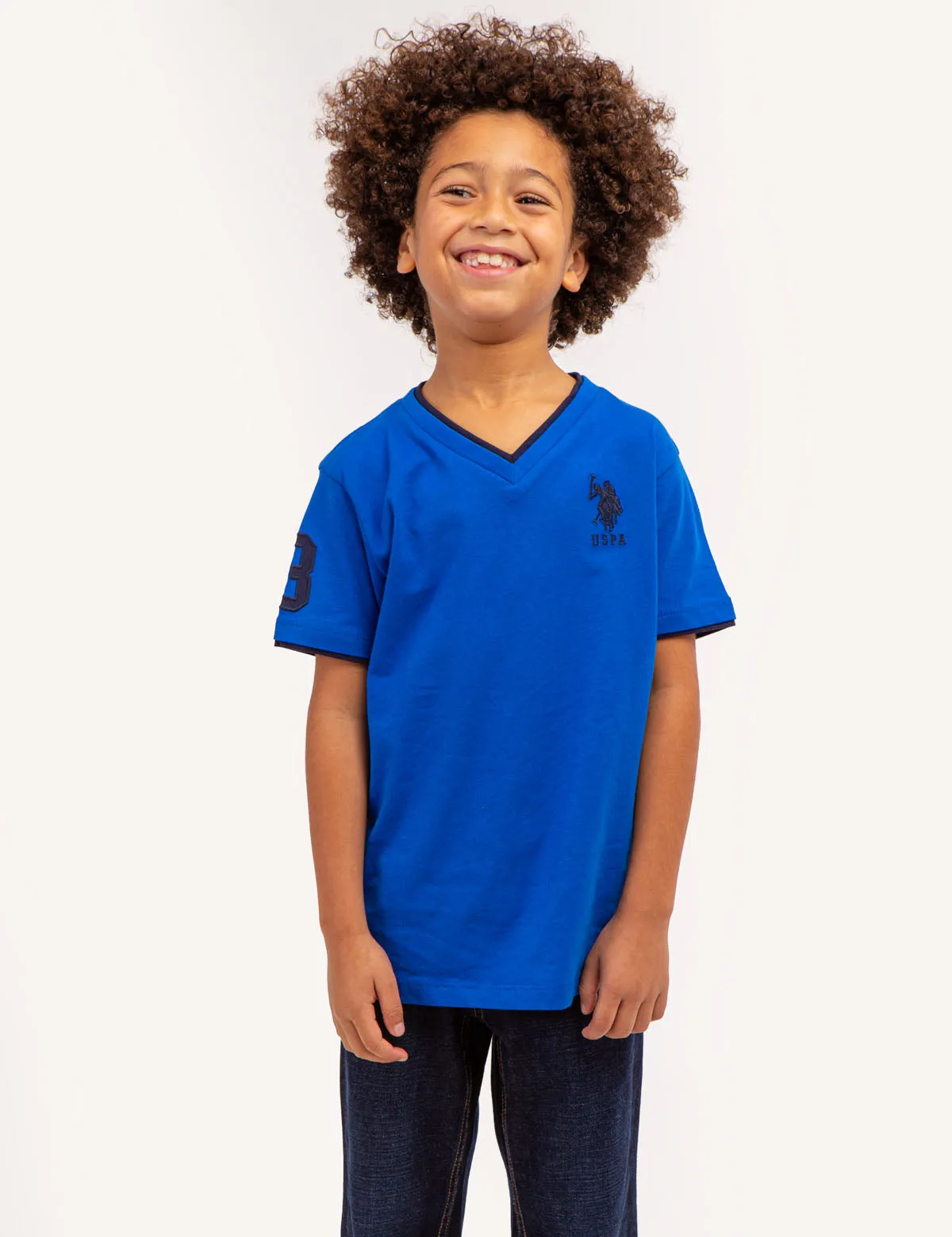 BOYS BASIC V-NECK T-SHIRT