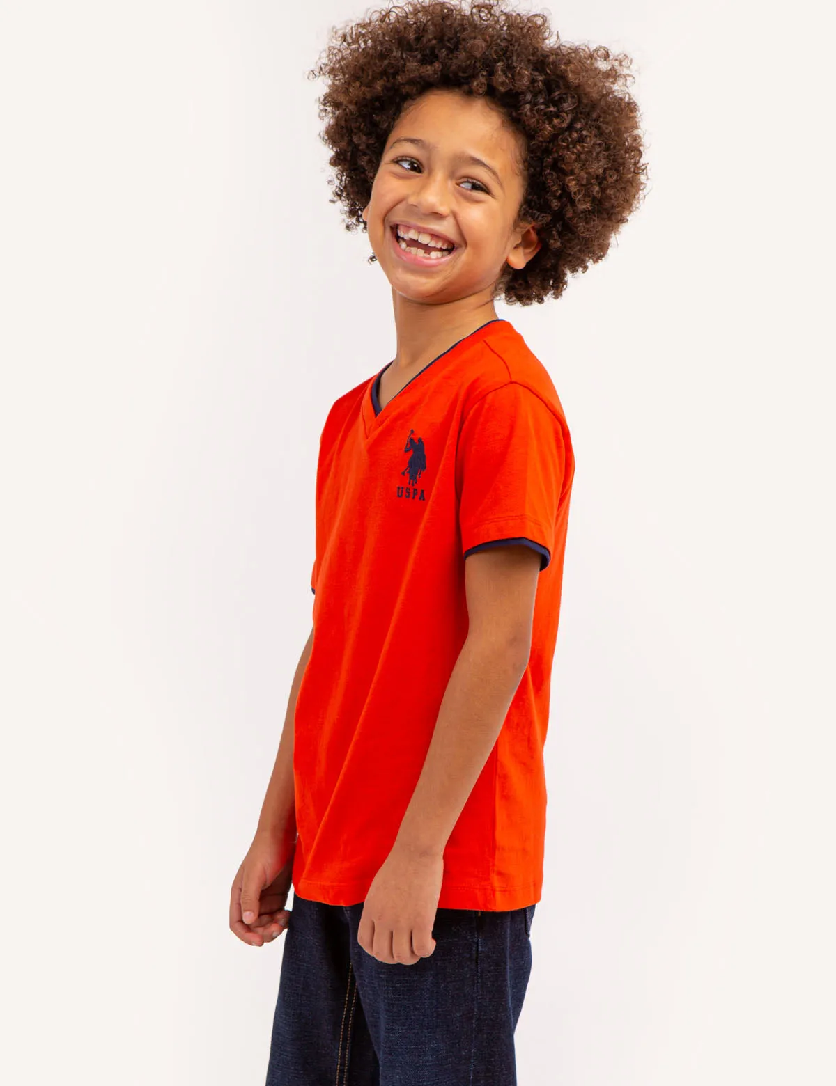 BOYS BASIC V-NECK T-SHIRT