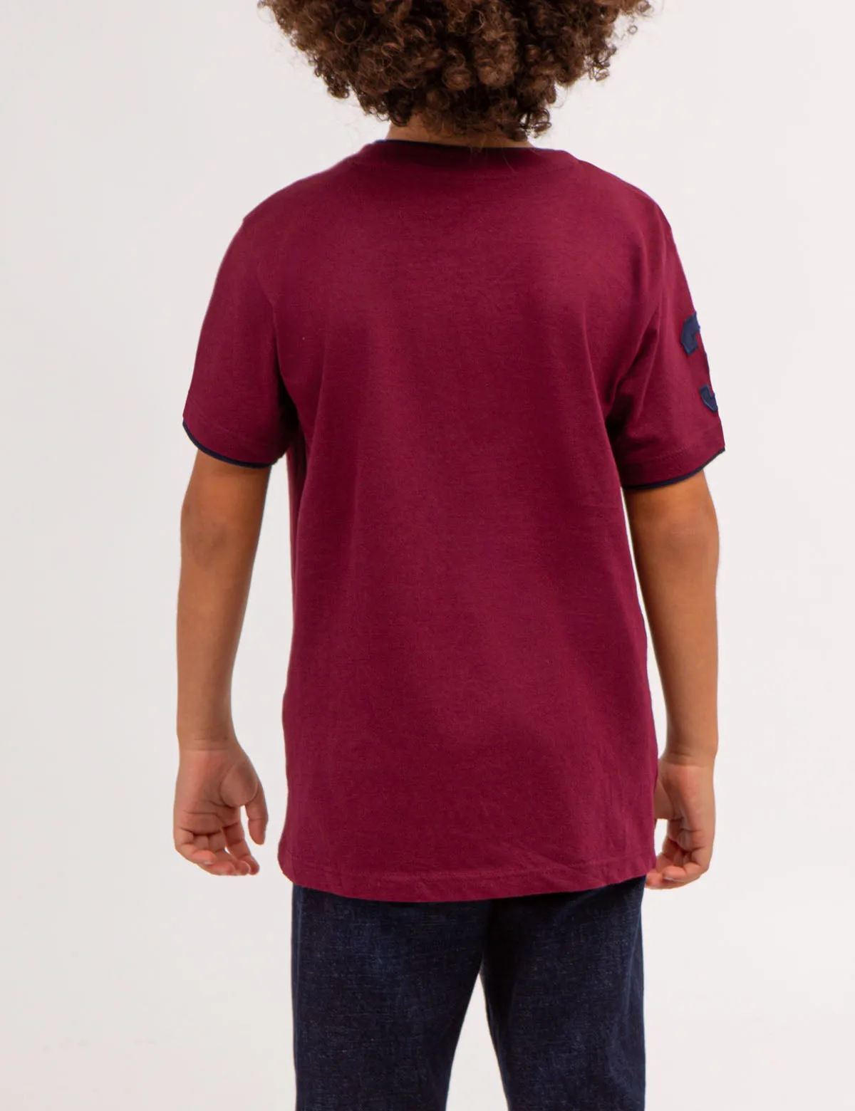 BOYS BASIC V-NECK T-SHIRT