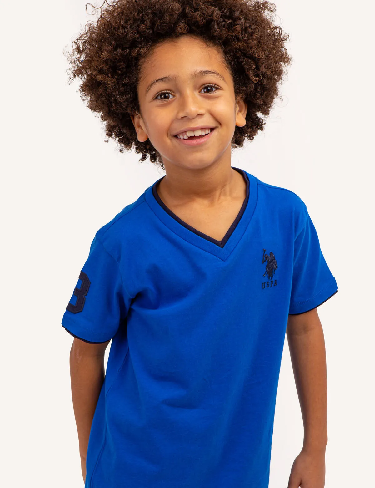 BOYS BASIC V-NECK T-SHIRT