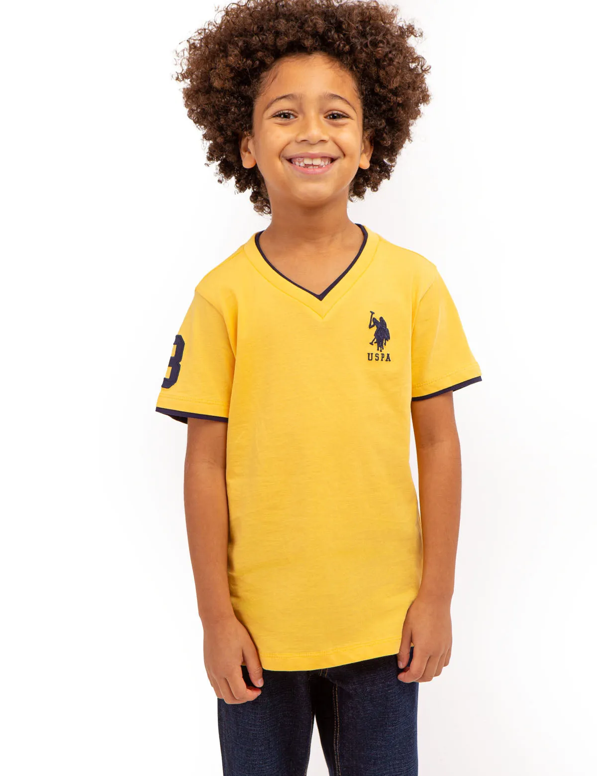 BOYS BASIC V-NECK T-SHIRT