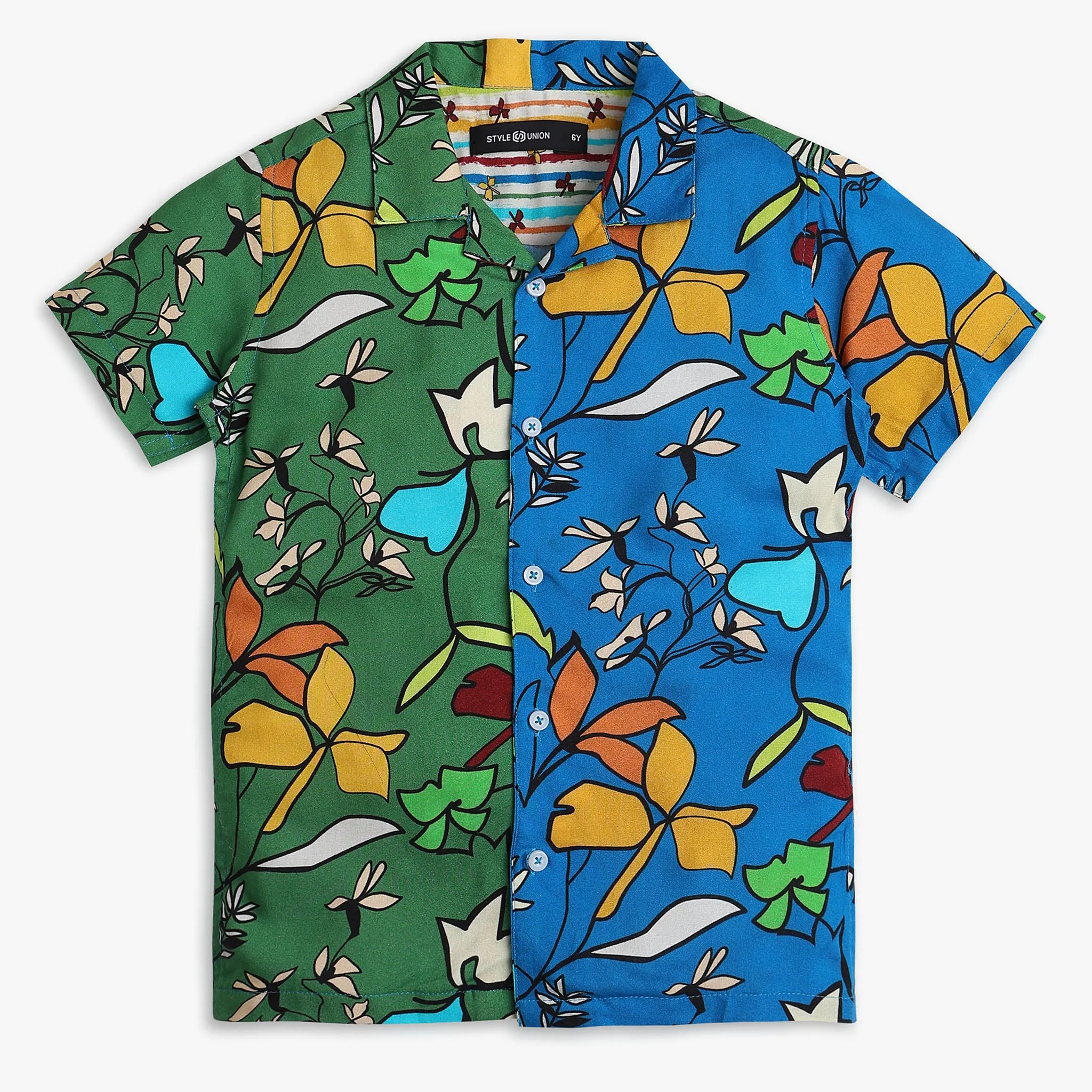 Boys Regular Fit Printed Shirt