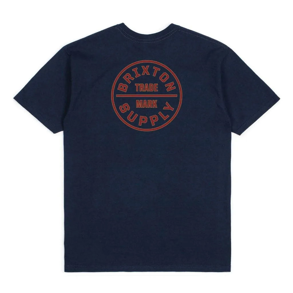 Brixton Oath T-Shirt Blue Red