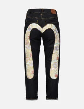 Brocade Daicock Insert Boyfriend Jeans