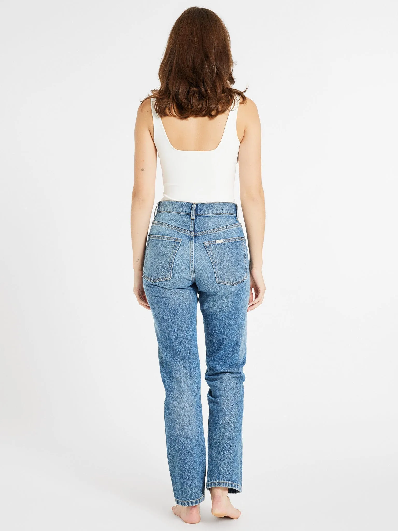 Brooke Mid Rise Slim Fit Jean in Montecito