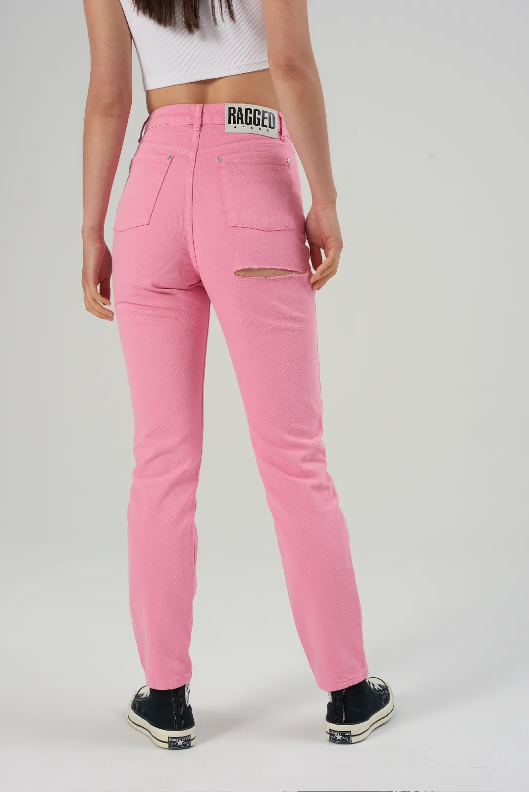 Butt Cut Jean - Pink