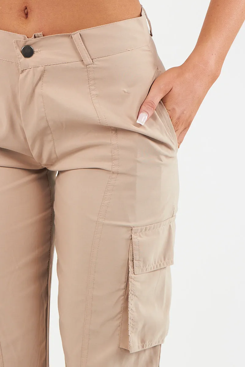 CARGO PANT TROUSER- BEIGE