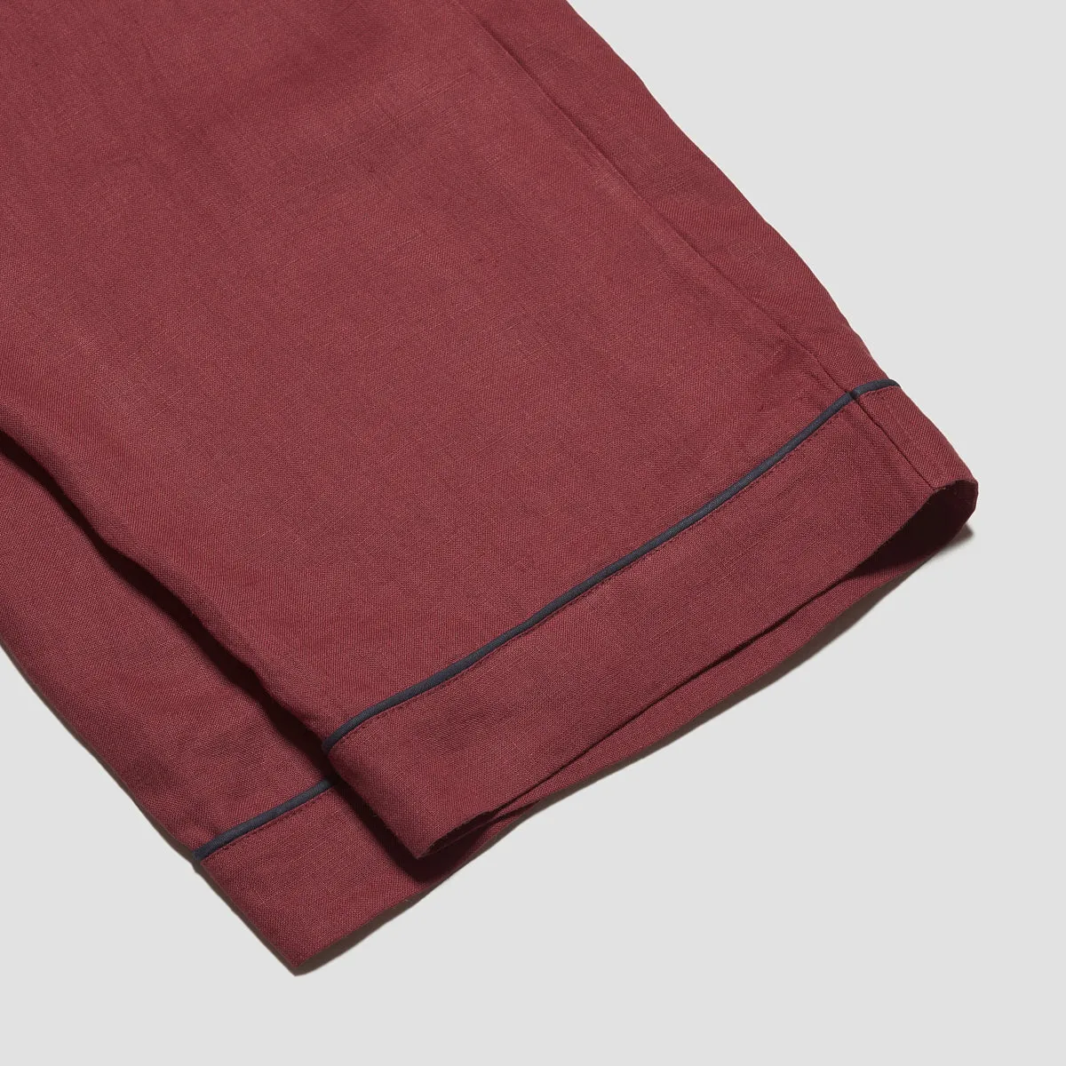 Cherry Linen Pyjama Trousers