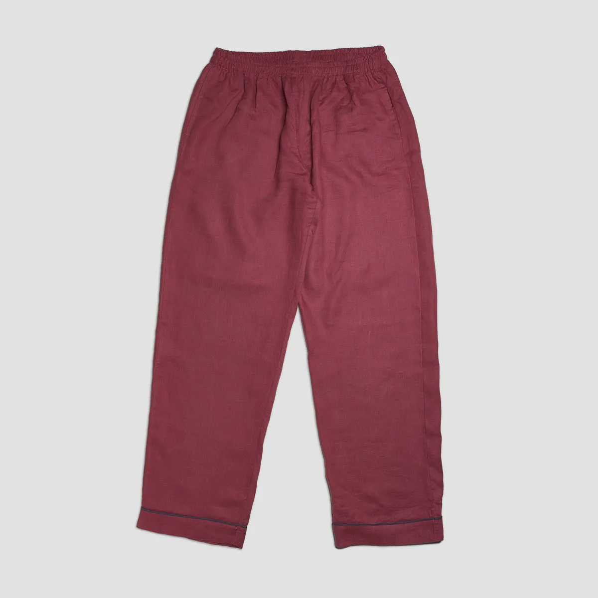 Cherry Linen Pyjama Trousers