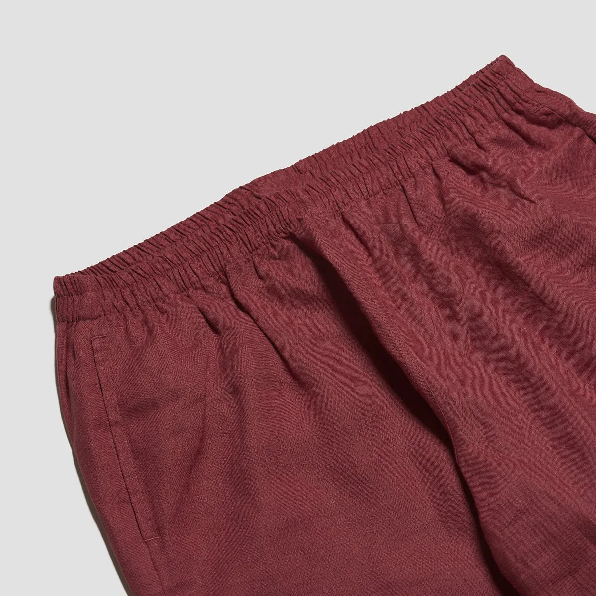 Cherry Linen Pyjama Trousers