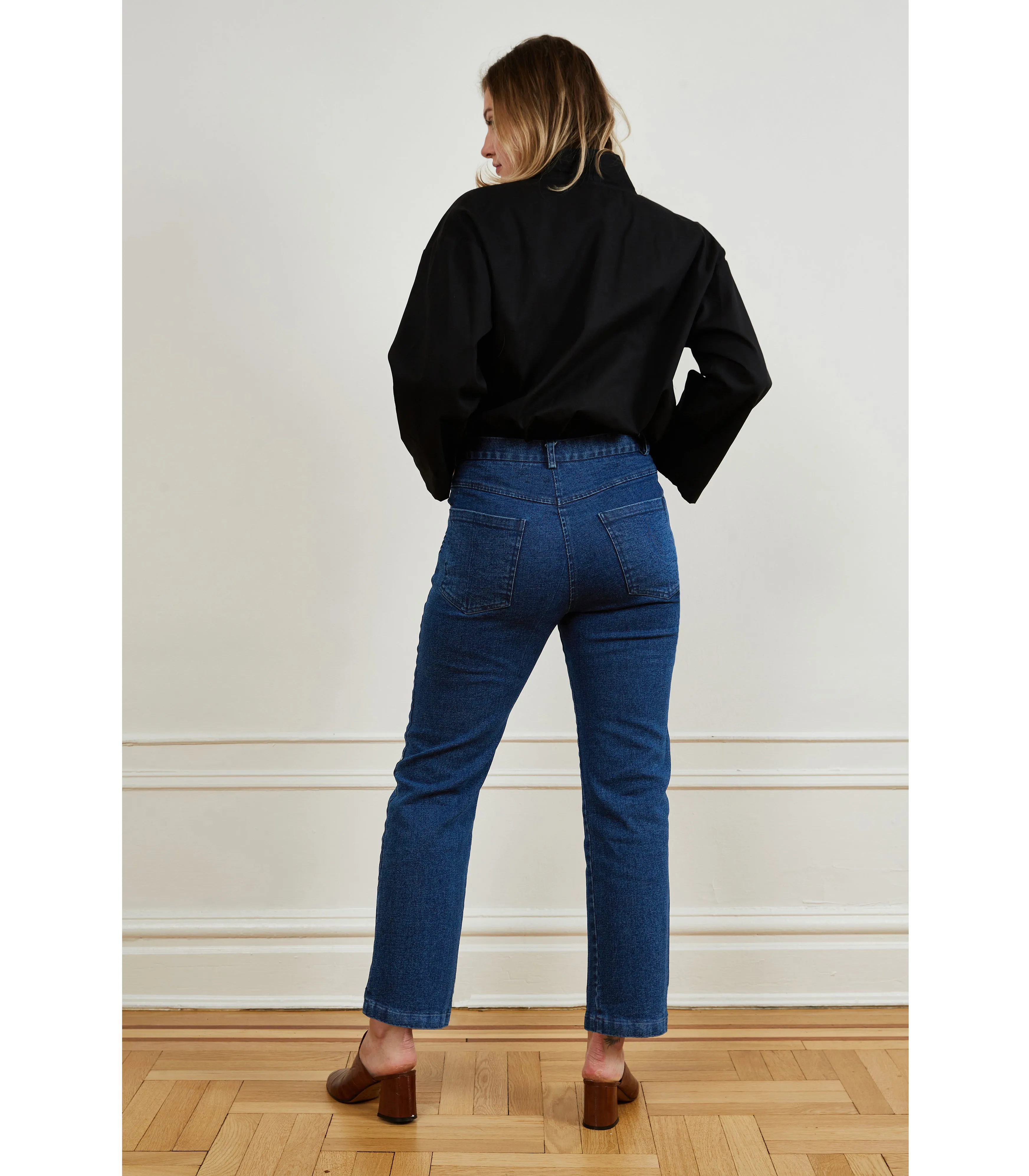 Cleo Straight Ankle Jeans - Dark Indigo