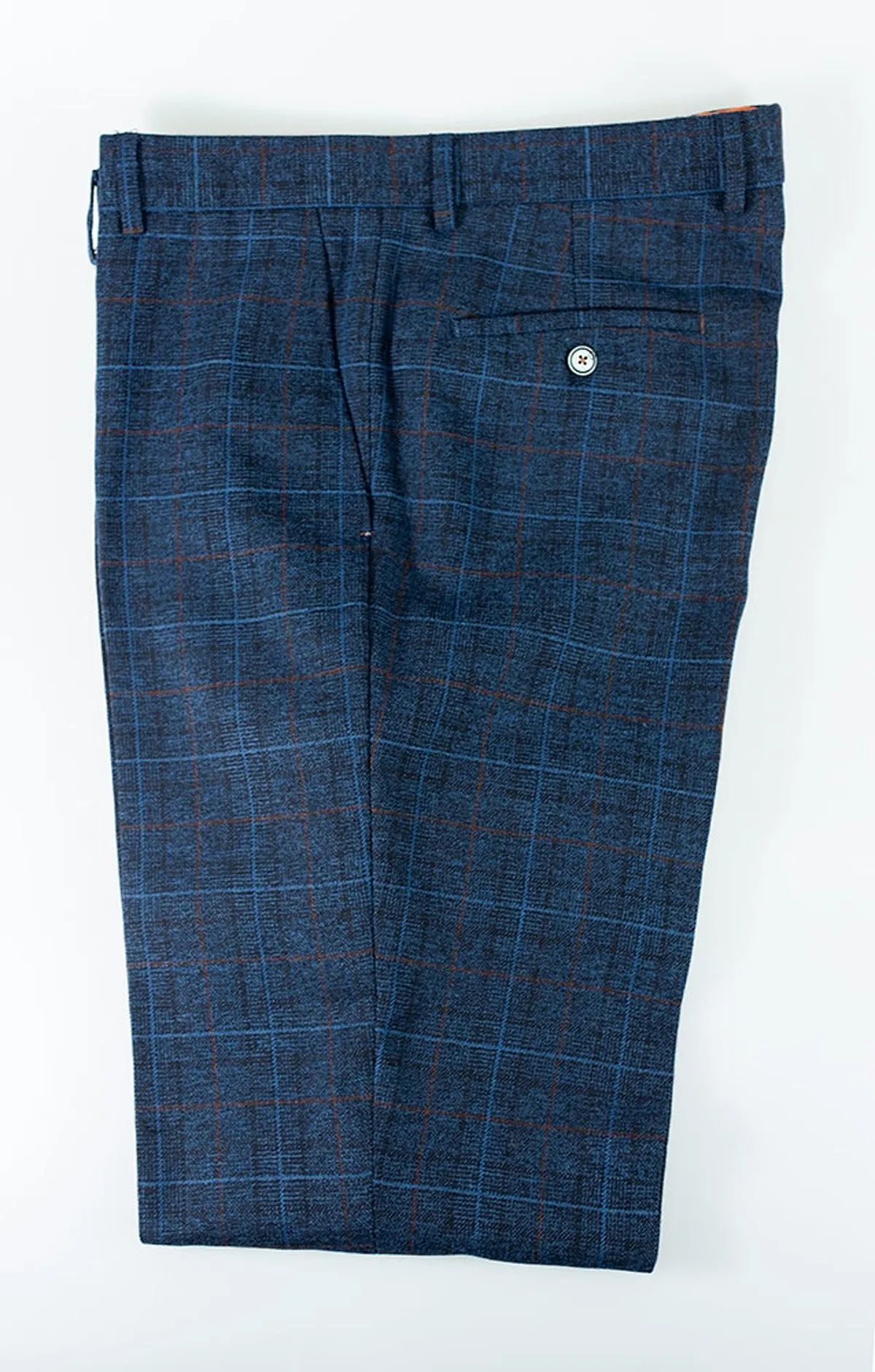 Cody Blue Check Trousers